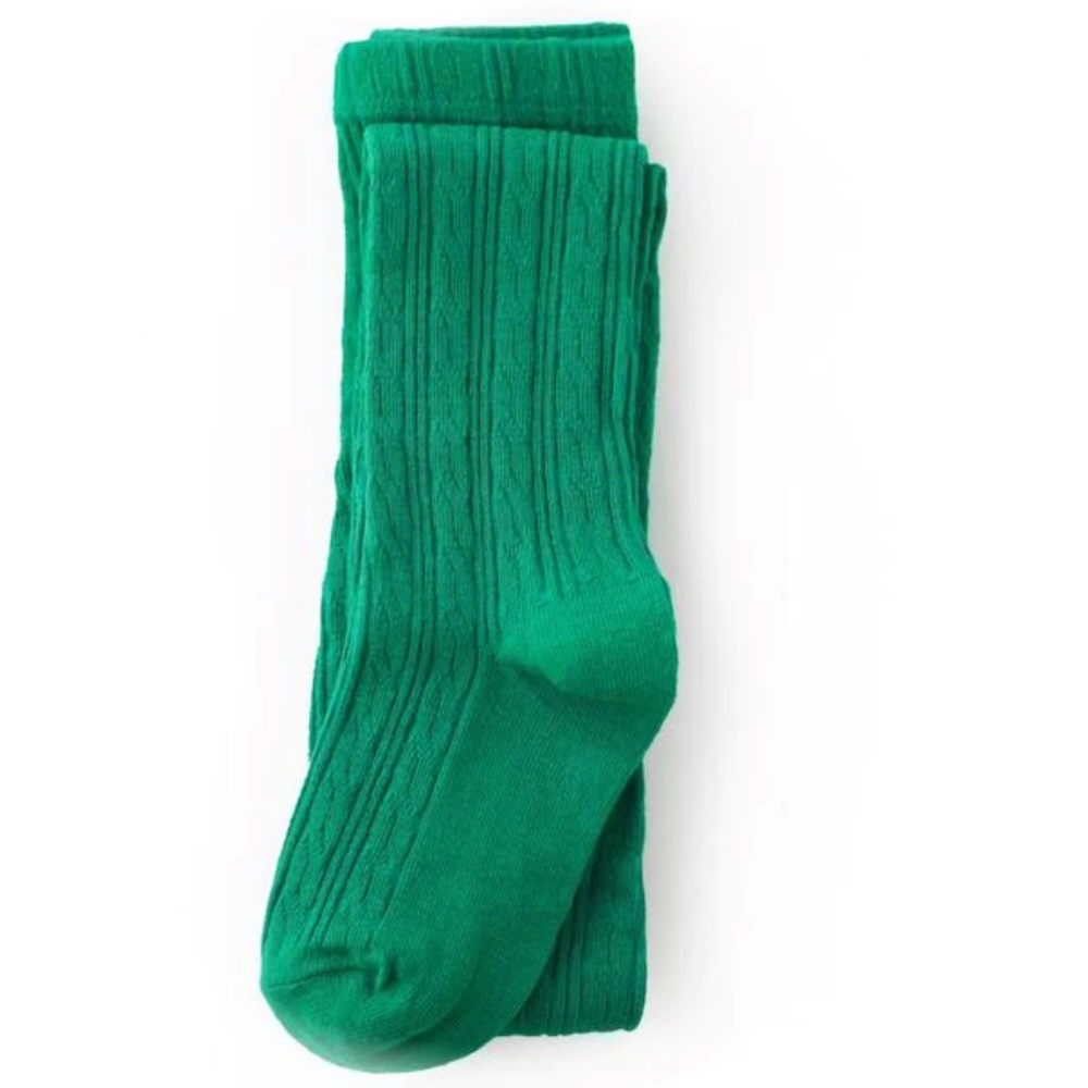 Emerald Green Cableknit Tights NWT